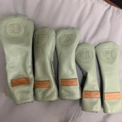 【本革製】ヘッドカバー　5点