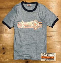 Tシャツ 古着 80s Hanes ヘインズ S リンガー RED SOX 野球