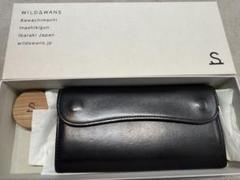 WILDSWANS 黒 レザー 長財布 日本製　WAVE ワイルドスワンズ・パタゴニア正規販売店 GMMSTORE