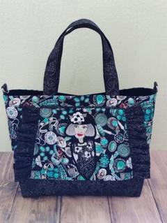 ロラライハリス♡ライトブラウンベロア♡刺繍の丸型ふんわり絞りバッグS♡ 5a30fa937605d05353b960a382054a