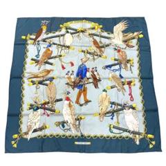 HERMES/エルメス カレ90 王の鳥たち シルク スカーフ f_029