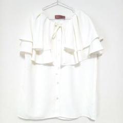 メゾンドフルール プチローブ　フリルブラウス　りぼん