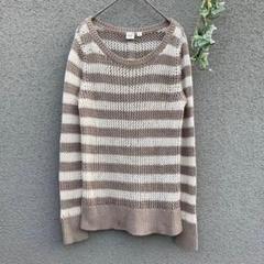 GAP【ギャップ】XS♡透かし編みニット セーター ボーダー 重ね着