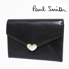 [未使用 新品] Paul Smith ブラックレザー 名刺入れ 箱付き Paul Smith ブラックレザー 名刺入れ（Paul Smith 黒 レザー