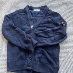 STONE ISLAND JUNIOR ネイビー カーディガン