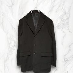 コムサデモード ジャケット 長袖 ウール 仕事着 オフィスカジュアル 黒 無地