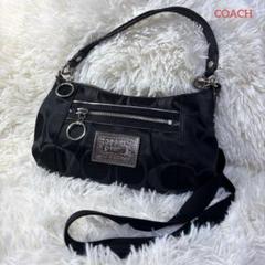 【COACH】コーチ　ワンショルダーバッグ　ポピー　シグネチャー　ブラック　新品 楽天市場】【バッグ】COACH コーチ シグネチャー ワンショルダー