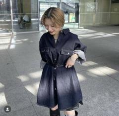 最終お値下げ☆ジーナシス☆ デニムBIG ZIPシャツジャケット☆ JEANASIS（ジーナシス）の「デニムBIGZIPシャツジャケット