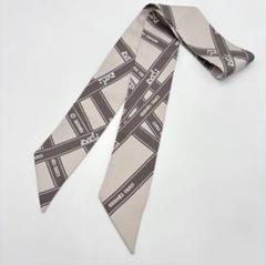 HERMES エルメス ツイリー ボルデュック リボン柄シルク