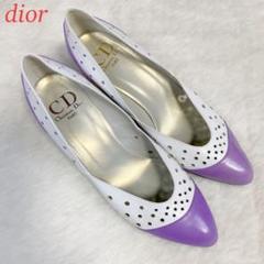 クリスチャンディオール パリ christian dior ハイヒール ドット