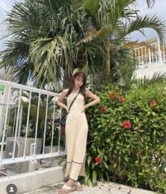 pinue ワンピース アイレットニットワンピース（YELLOW） - PINUE