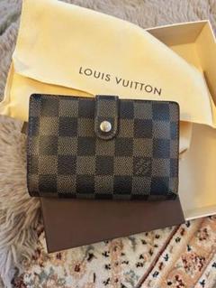 【新型デザイン】ルイヴィトン ダミエ ヴィエノワ がま口 二つ折り財布 LOUIS VUITTON ルイヴィトン ポルトフォイユ ヴィエノワ ダミエ