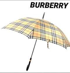 ✨極美品✨Burberrys ノバチェック 木製アンブレラ 長傘 一本傘 傘