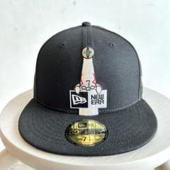 NEW ERA 太陽の塔　岡本太郎　刺繍　キャップ　黒　57.7cm
