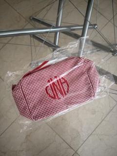 Heart Logo Pouch Small/Baby Pink Stripe | J.N.Hearts