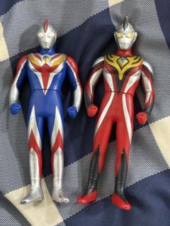 ソフビ　ウルトラマンジャスティス　ウルトラマンコスモス 　セット！ ウルトラマンコスモス ウルトラマンジャスティス ソフビ2体