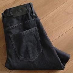 ARMANI EXCHANGE ブラックジーンズ/デニム/古着/実寸W30L31
