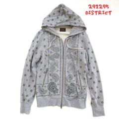 291295=HOMME 00s ネオグランジ 総柄 ダブルジップ スウェット 291295=HOMME 00s ネオグランジ 総柄 ダブルジップ スウェット