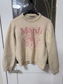 Mardi mercredi 半袖ニット ピンク　韓国 ko-mardi-t0026-whtpnk.jpg