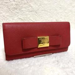 プラダ　二つ折り財布　三角ロゴ　シボ革　レザー　レッド　赤　正規品 楽天市場】prada 財布 二つ折り 赤の通販