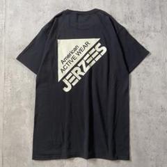 古着 JERZEES 半袖Tシャツ センター ビッグロゴ L 黒