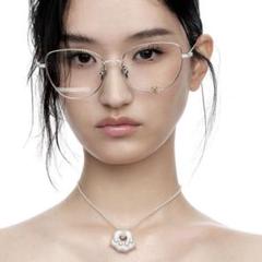 ★YVMIN★ Youmu フロッキング ベア ジェム ペンダント メガネ ankoROCK 伊達メガネ メガネ 眼鏡 an meets zakka リムレス