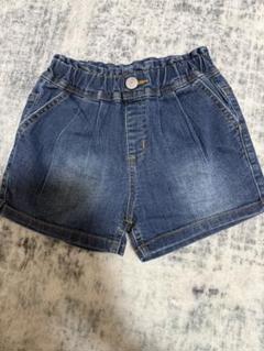 キッズ デニムショートパンツ 120cm ウエストゴム 女の子