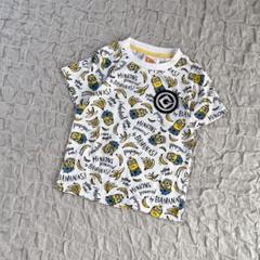 キッズ　Tシャツ　120サイズ　ミニオンズ　プリント　ユニバ　USJ 総柄