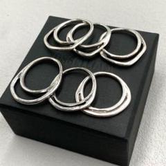 店内商品がすべてレジにて半額！！ 美品 IOSSELLIANI 6連リング イオッセリアーニ パズル シルバー アクセサリー