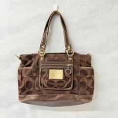 週末限定値下げ！COACH ポピー　ゴールド 　ショルダー ハンドバッグ2way 楽天市場】【中古】【バッグ】COACH コーチ ポピー ハンドバッグ
