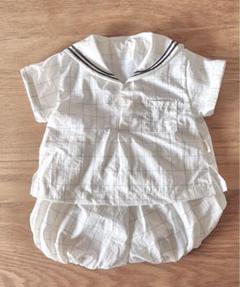 MARLMARL paddle rompers/graph white/セーラー - メルカリ
