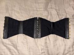 ゴルチエ GAULTIER コルセット ベルト 編み上げ 紐 ブラック レザー