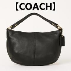 美品✨コーチ ショルダーバッグ ハーフムーン 斜めがけ ヘリテージ レザー 黒 COACH コーチ ショルダーバッグ レザーブラック ハーフムーン