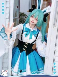つ*き様 初音ミク bilibili うさぎパティシエ コスプレ一式