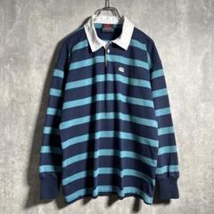 ▶︎【良品】Canterbury｜カンタベリー，刺繍，ボーダー，ラガーシャツ