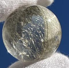高品質シルバールチルクォーツ スフィア アイリス クォーツイン 23.4mm