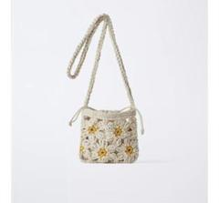 【新品未使用】ZARA KIDS クロシェ編みクロスボディバッグ　完売品