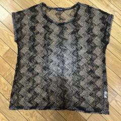 Creald メッシュ 半袖トップス 黒