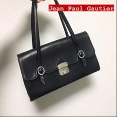 【送料込】JPG ゴルチエ 本革 黒 ショルダーバッグ ハンドバッグ
