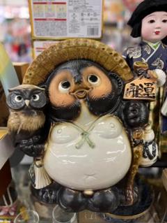 信楽焼　たぬき　焼き物　陶器　狸　滋賀県伊賀市　金運　開運　勝負運　魔除け　特大 信楽焼 たぬき 焼き物 陶器 狸 滋賀県伊賀市 金運 開運 勝負運