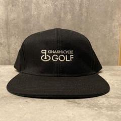 KINASHI CYCLE GOLF ブラックキャップ 限定版 KINASHI CYCLE GOLF パンチングメッシュキャップ（THE GOLF