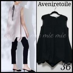 AVENIRETOILE/ブラウス/新品未使用/ブラック 新作入荷情報〈フリルネックリボンブラウス〉 | m-i-d