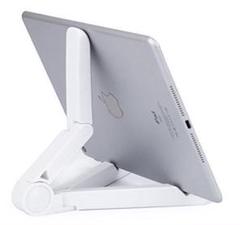 【多機能】スマホ・タブレットスタンド 折りたたみ式 角度調整可能 ホワイト