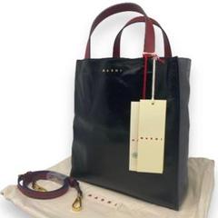 【美品】MARNI ミュゼオ 2way ショルダーバッグ レザー バイカラー ✨️美品✨️ MARNI ミュゼオ バイカラー ショルダーバッグ