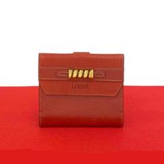 ほぼ未使用 ロエベ ベラスケス レザー 二つ折り 財布 ミニ ウォレット レッド ほぼ未使用 ロエベ ベラスケス レザー 二つ折り 財布 ミニ
