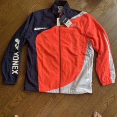 YONEX ジャケット レッド/ネイビー/ホワイト - メルカリ