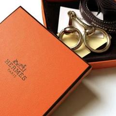 HERMES Mors 2 ゴールド スカーフリング BOX 付 Mors scarf 90 ring | Hermès USA
