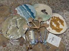 高島屋名物　大うちわ　4点セット