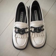 JILL STUART ホワイトローファー