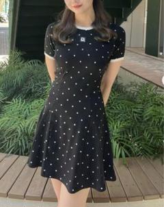 ❤︎ ダーリッチ darich カットフレアミニワンピース DOT FL